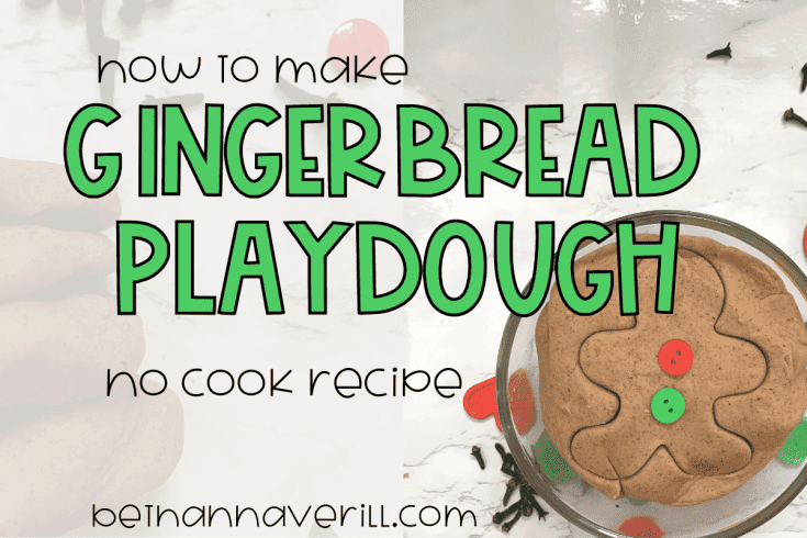 Gingerbread Playdough No Cook Recipe