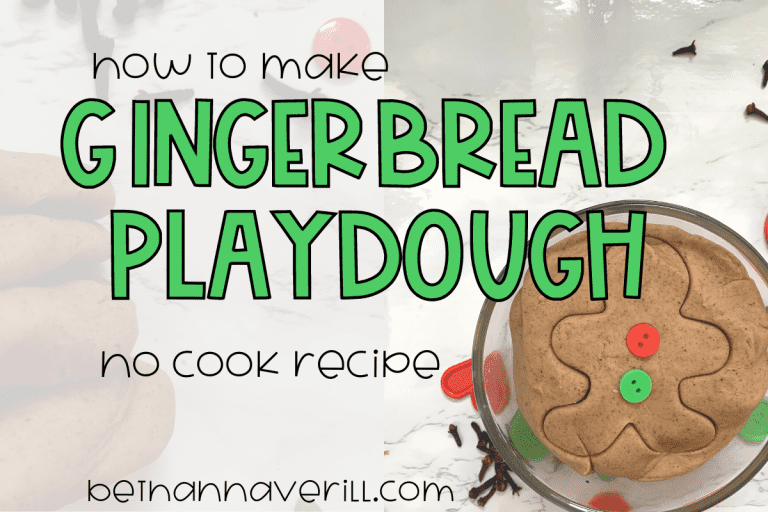 Gingerbread Playdough No Cook Recipe to Get in the Holiday Spirit