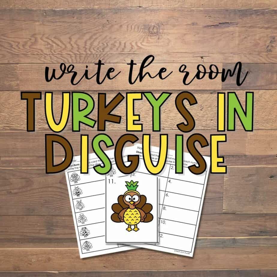 Write the Room Turkey in Disguise