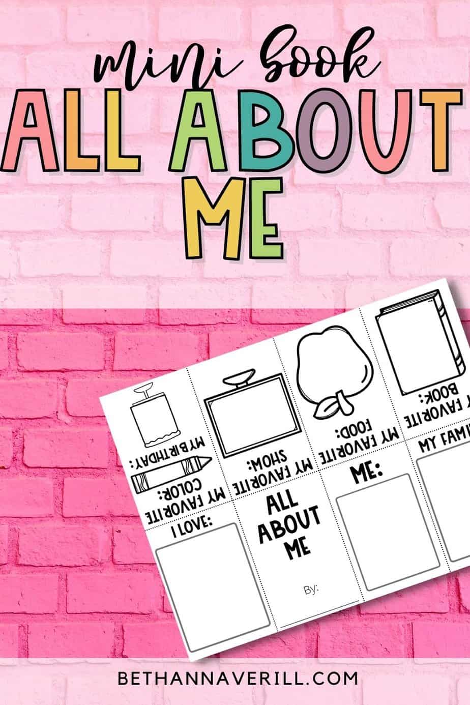 All About Me Booklet for Preschoolers | Beth Ann Averill