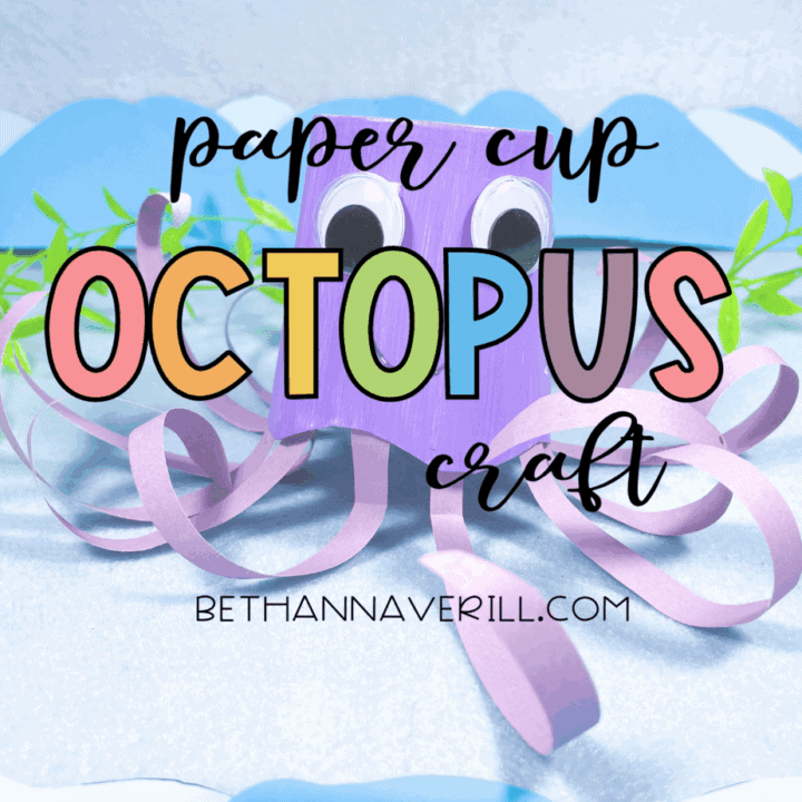 Octopus Paper Cup Craft for Preschoolers