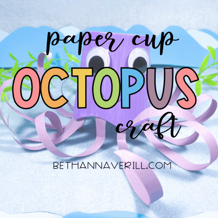 Octopus Paper Cup Craft for Preschoolers