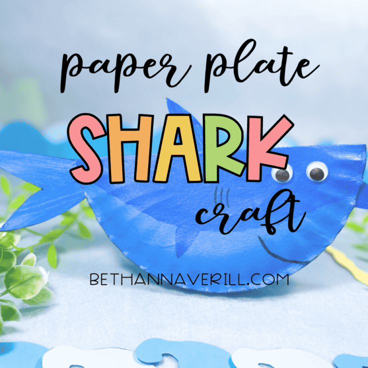 shark paper plate craft for preschoolers
