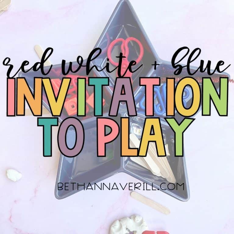 Patriotic Play Dough Tray