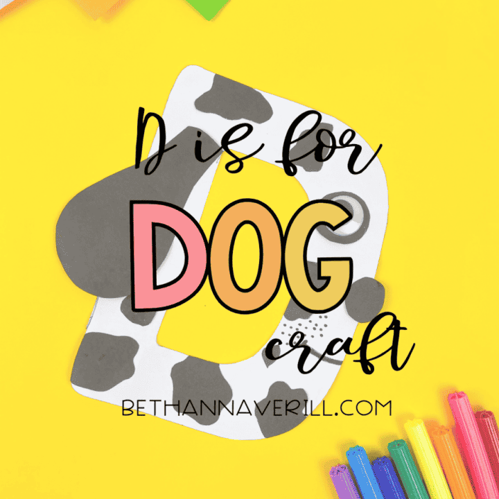 D is for Dog Preschool Craft