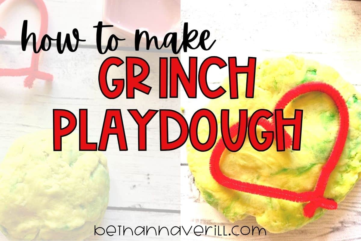 How to make grinch play dough