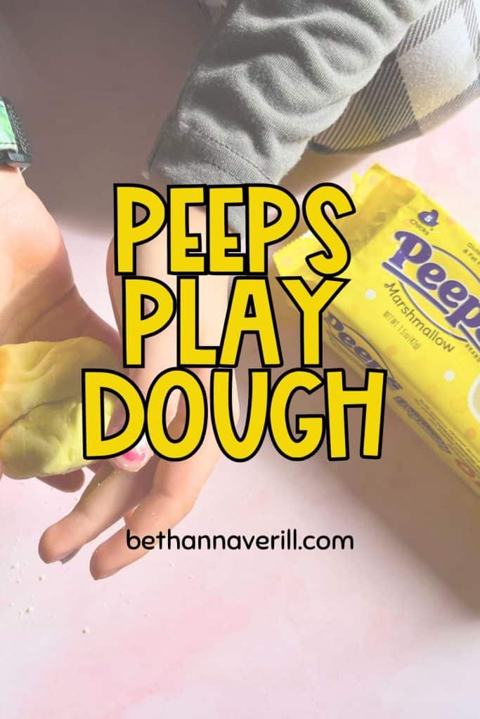 Taste Safe Peeps Play Dough recipe