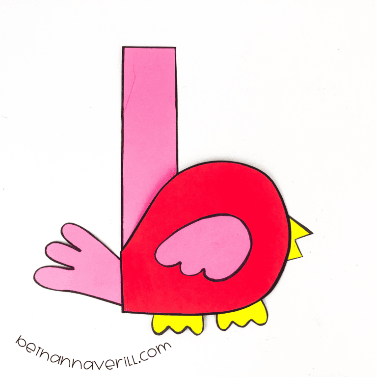Lowercase b is for Bird Craft for Preschoolers | Beth Ann Averill