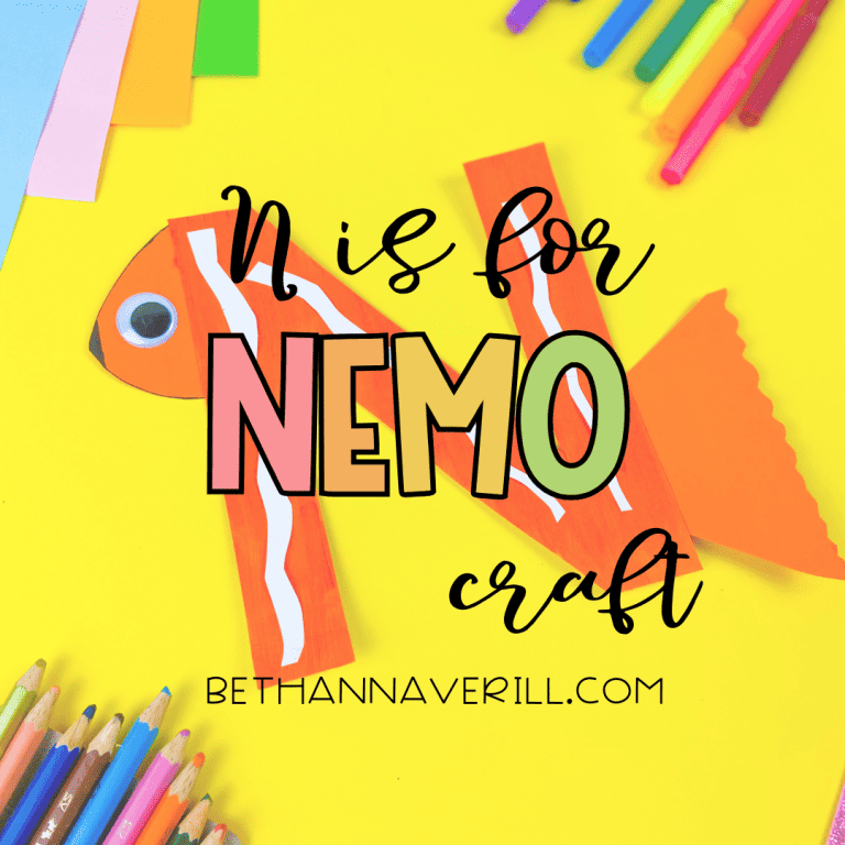 N is for Nemo Craft for Preschoolers