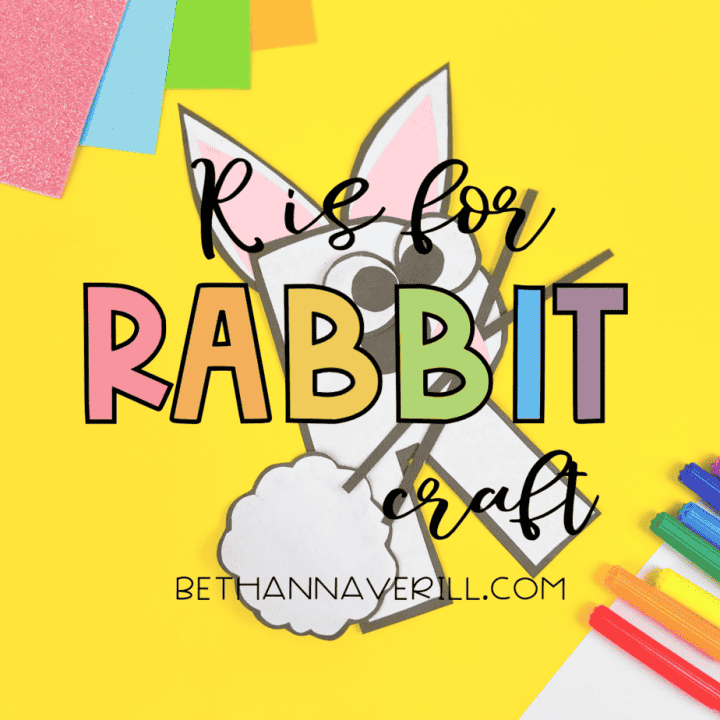 R is for Rabbit Preschool Craft