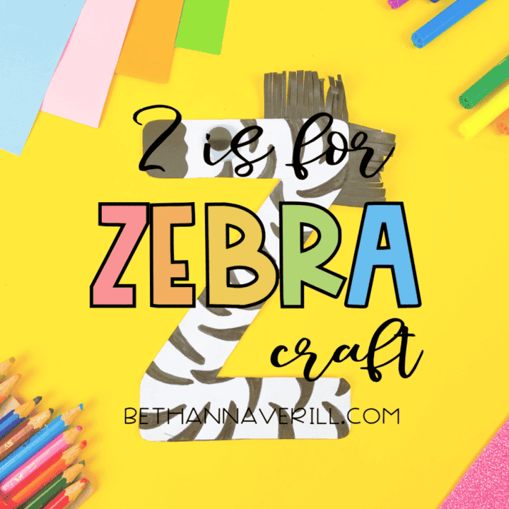 Z is for Zebra Preschool Craft