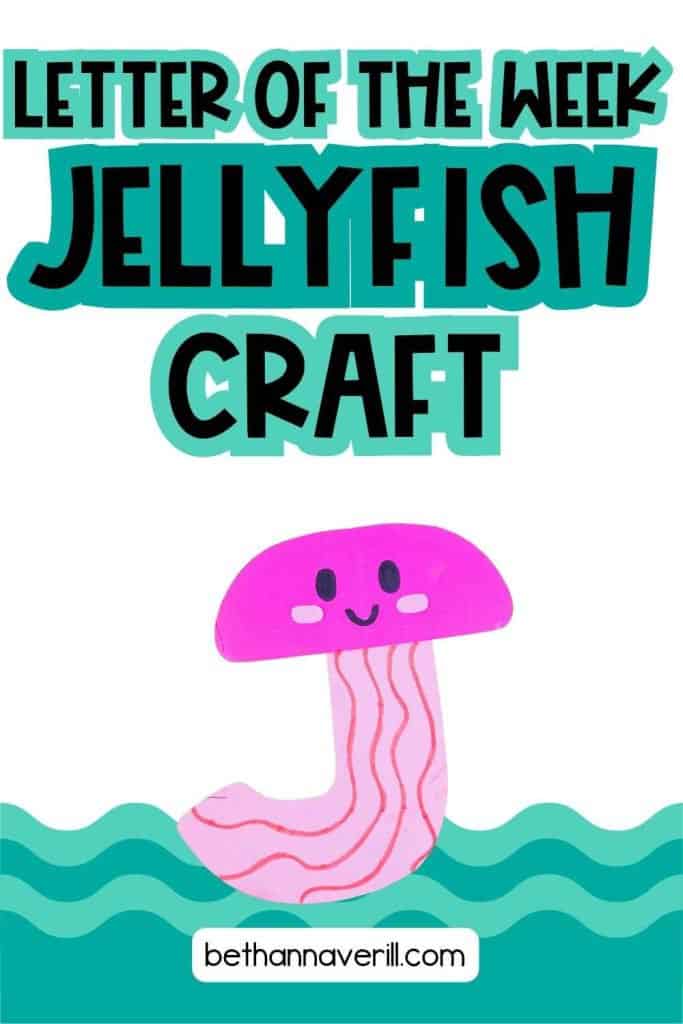 Underwater Jellyfish Letter J Craft
