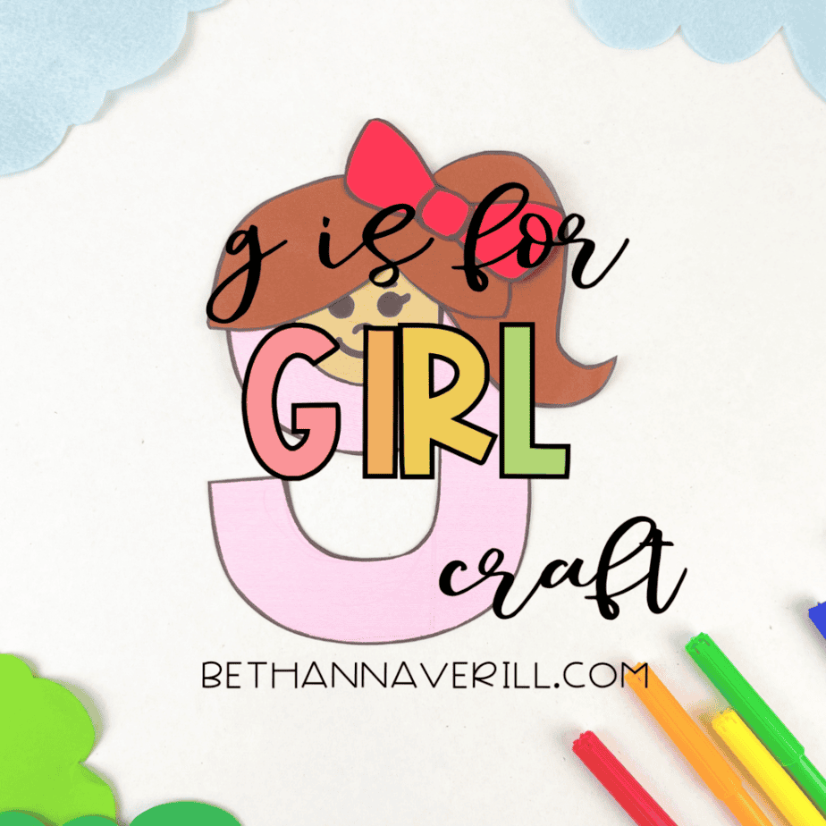 lowercase g is for girl craft