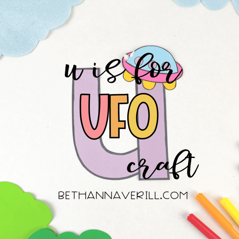 u is for ufo craft