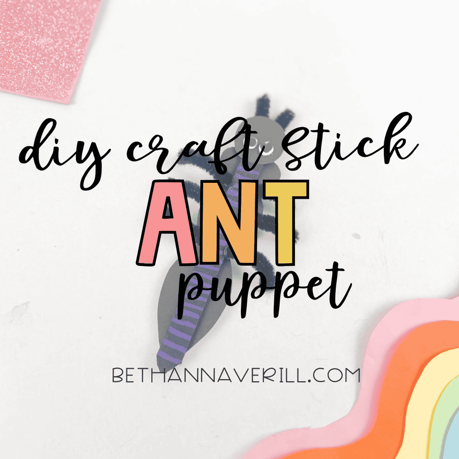 Ant Stick Puppet Craft