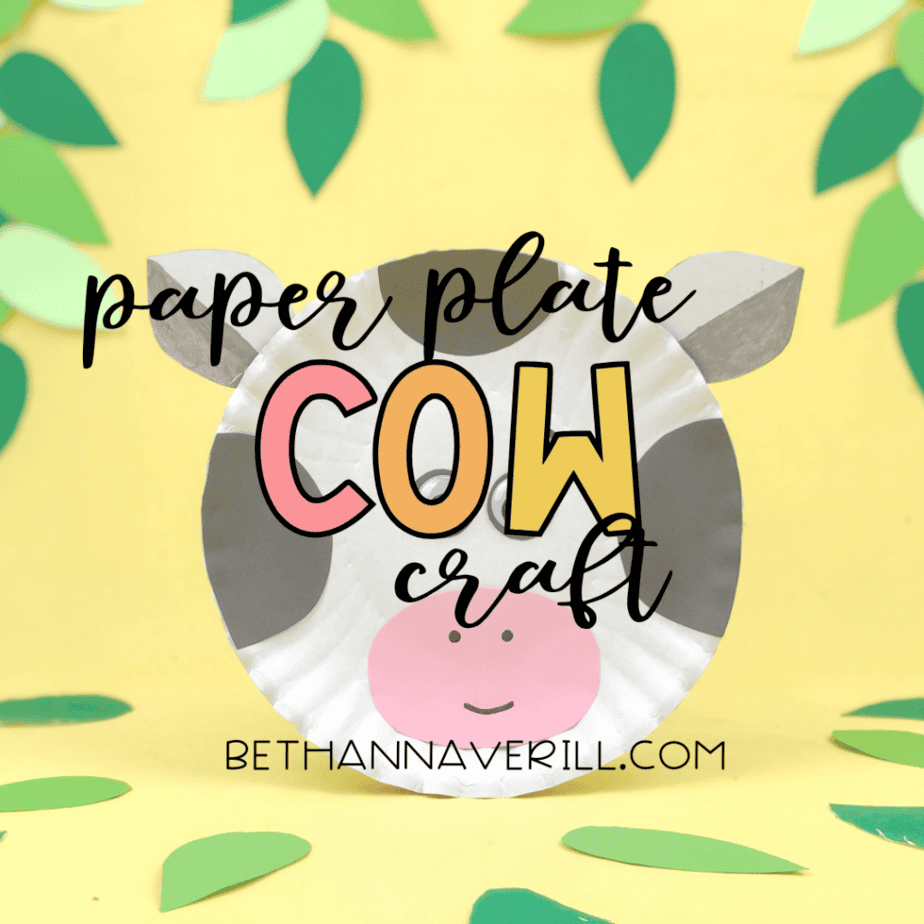 cow paper plate craft