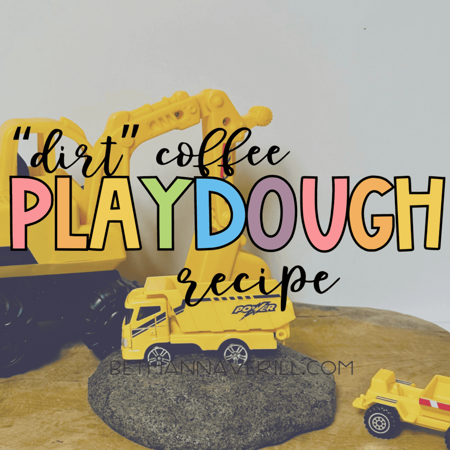 dirt playdough with coffee grounds