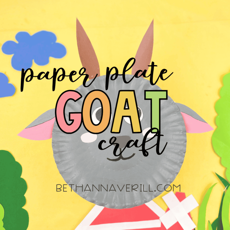 Goat Paper Plate Craft