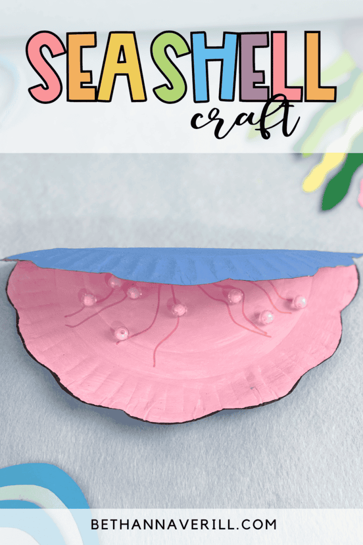 paper plate seashell craft