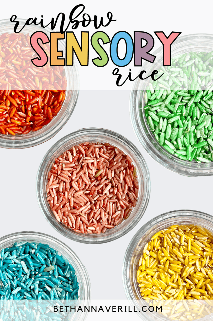 diy rainbow rice