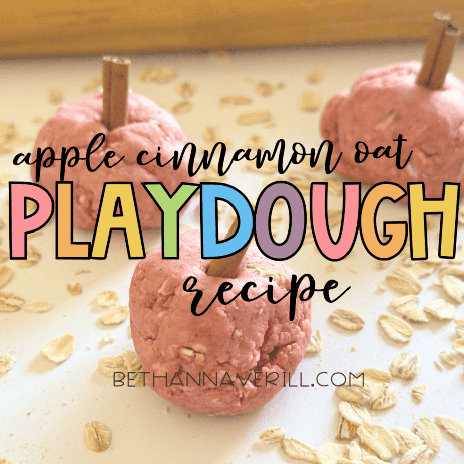 Cinnamon Applesauce Playdough Recipe