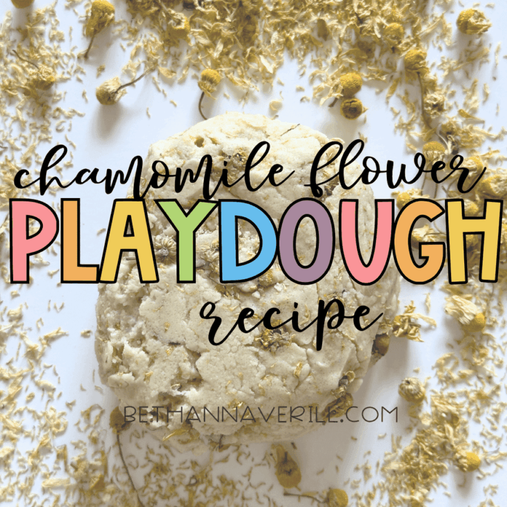 Chamomile Flower Playdough Recipe