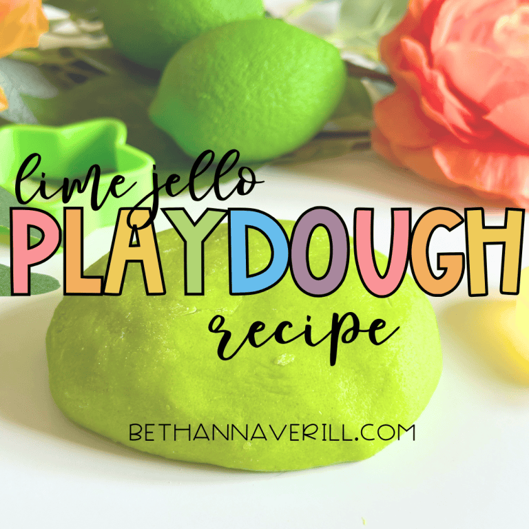 Easy Lime Jello Playdough Recipe