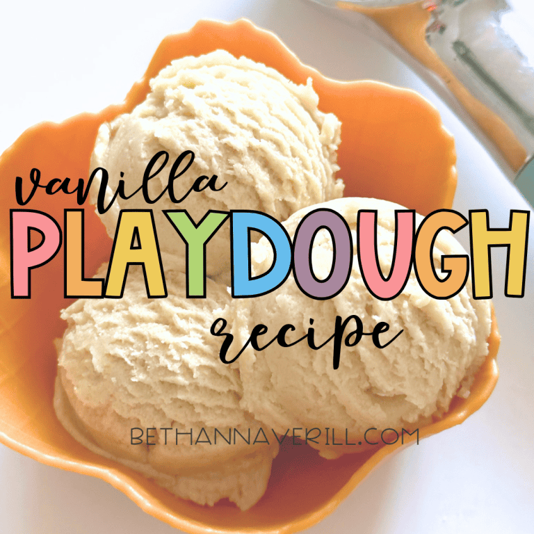 DIY Vanilla Playdough Recipe