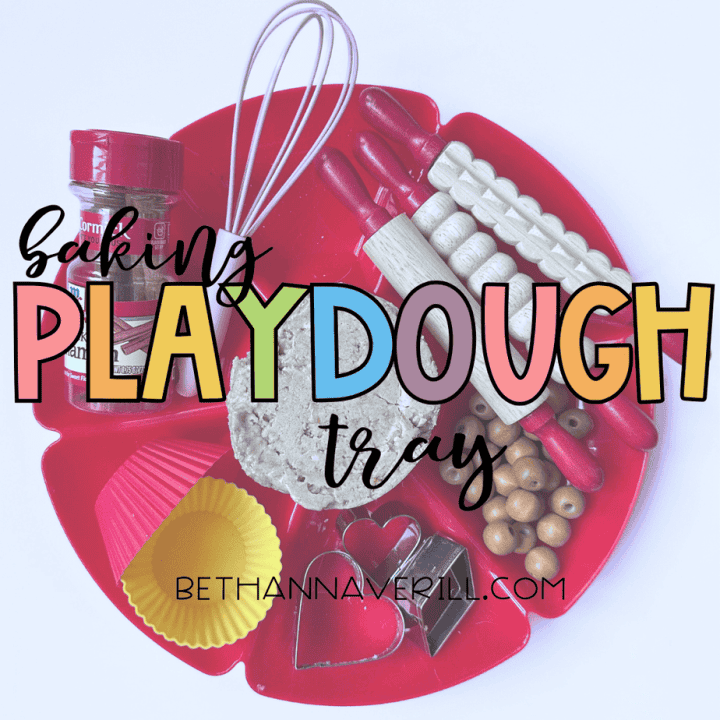 Baking Playdough Tray Idea