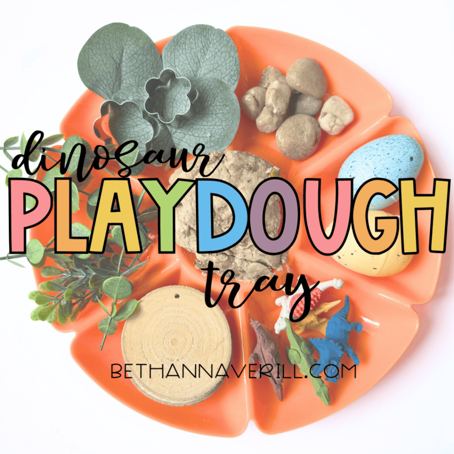 dinosaur playdough idea