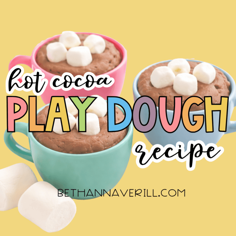 Hot Cocoa Playdough Recipe