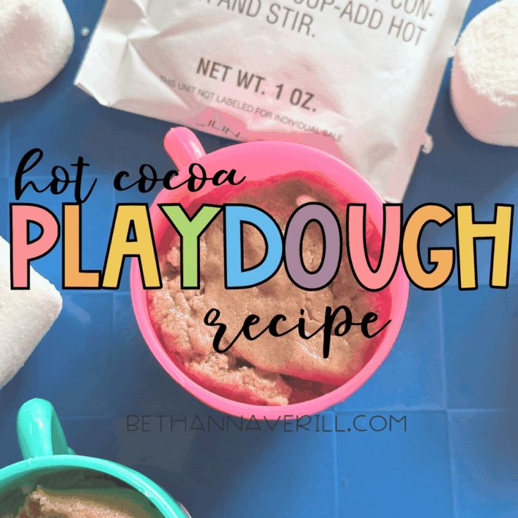 hot cocoa playdough recipe