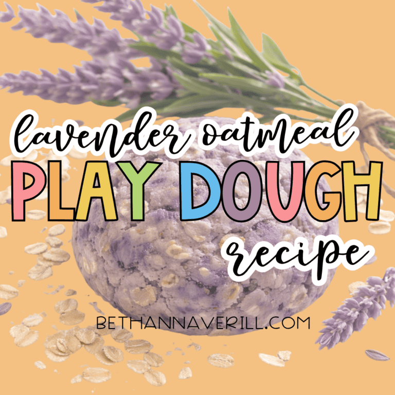 Lavender Oatmeal Playdough Recipe