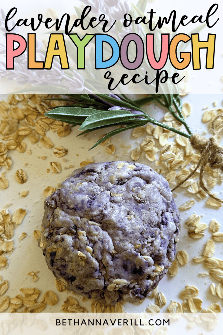 Lavender Oatmeal Playdough Recipe