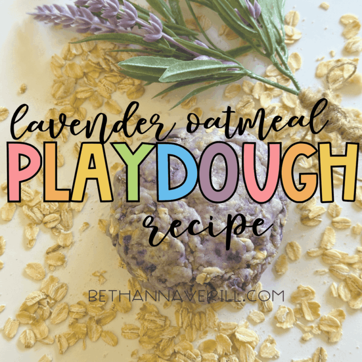 Lavender Oatmeal Playdough Recipe