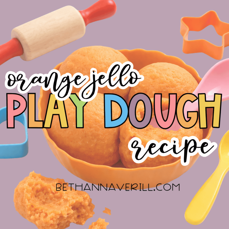 DIY Orange Playdough Recipe