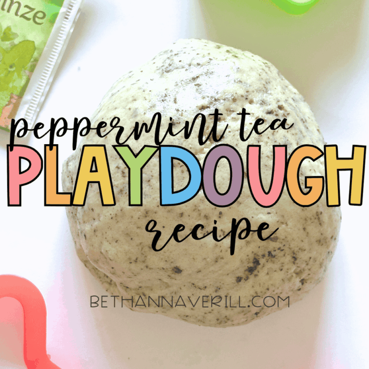 peppermint playdough recipe