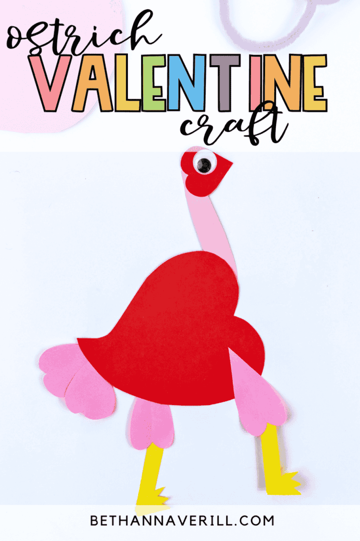 Valentine's Day Ostrich Craft