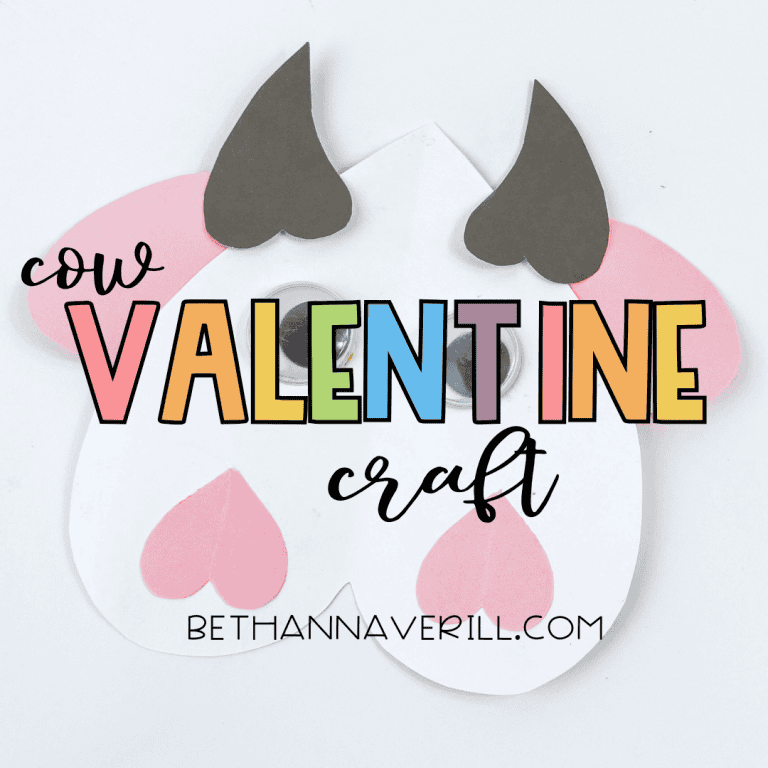 Valentine’s Day Cow Craft