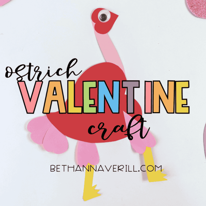 Valentine's Day Ostrich Craft