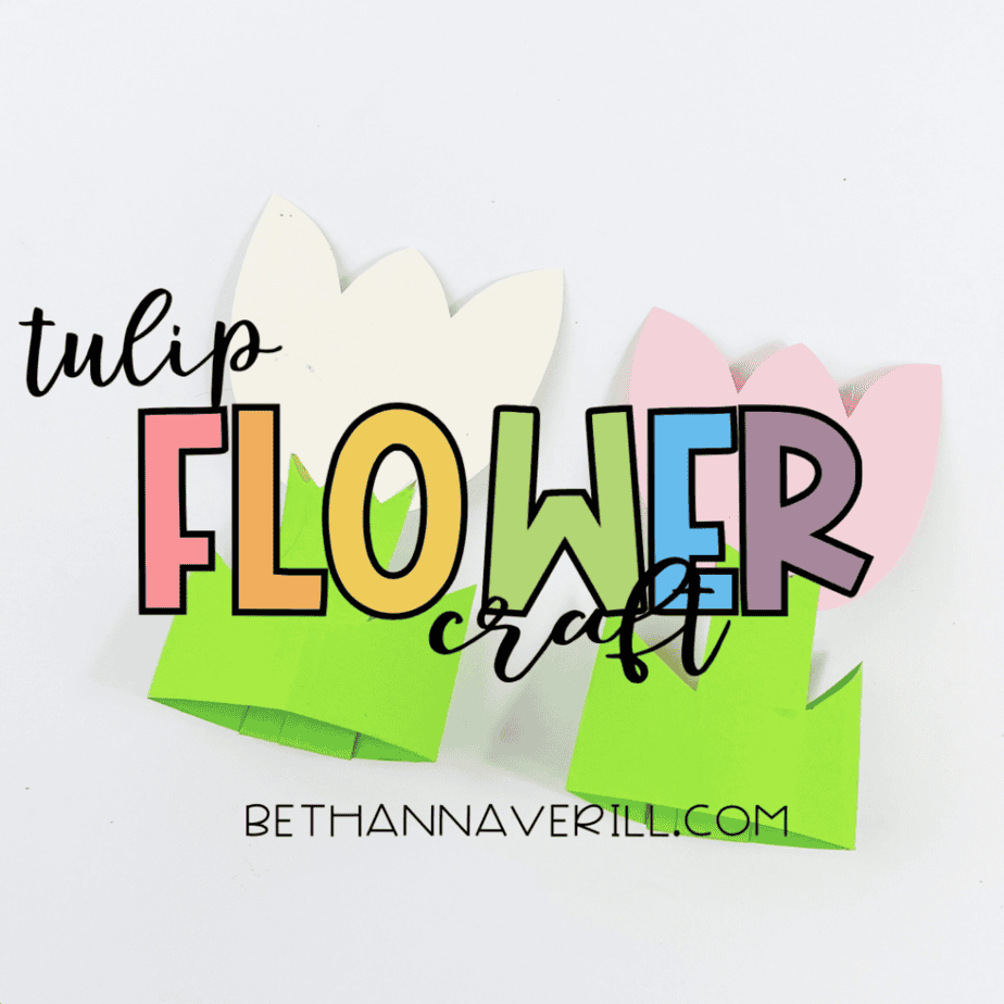 construction paper tulip