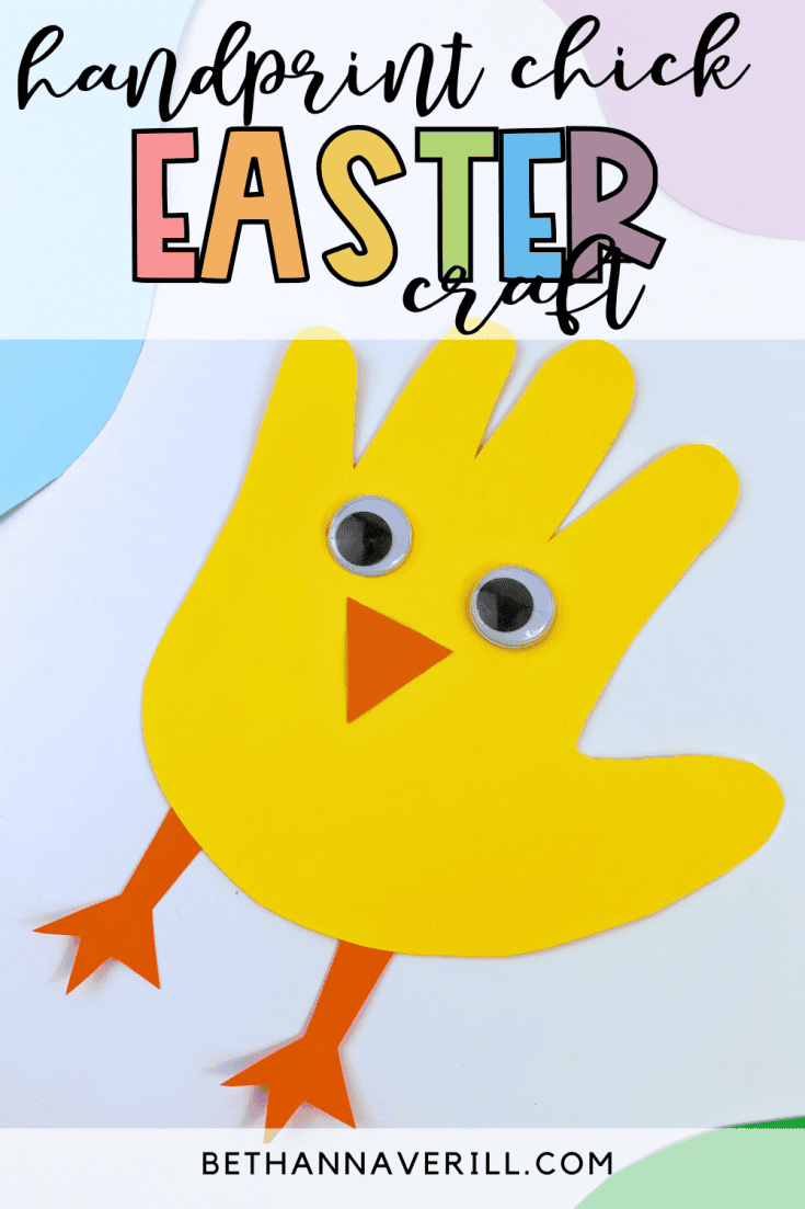 diy handprint chick craft