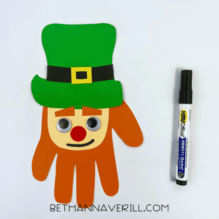 Easy Handprint Leprechaun Craft | Beth Ann Averill