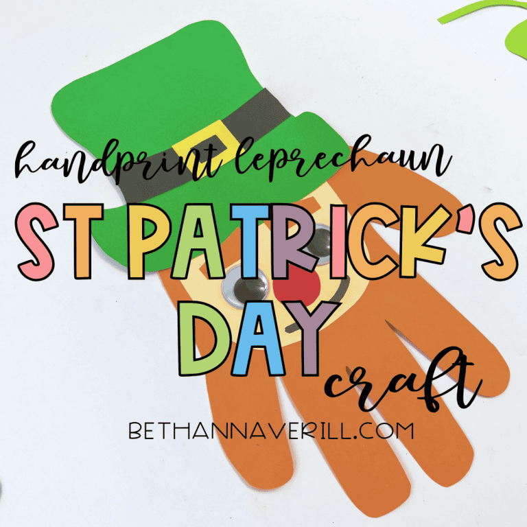Easy Handprint Leprechaun Craft