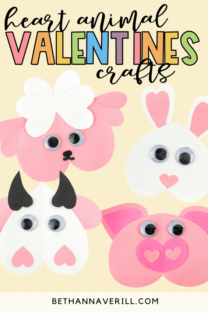 heart animal valentines crafts