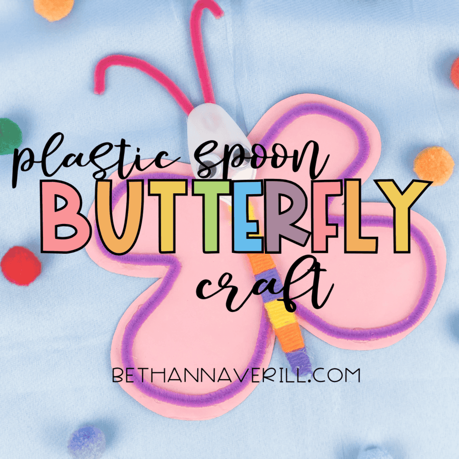 plastic spoon butterfly craft