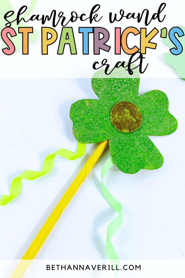 how to make a shamrock wand