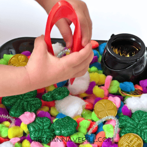 How to Create a St. Patrick's Day Sensory Bin | Beth Ann Averill