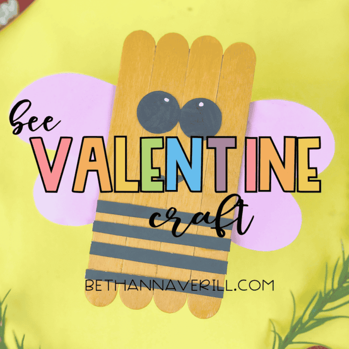 valentine's day bumble bee craft