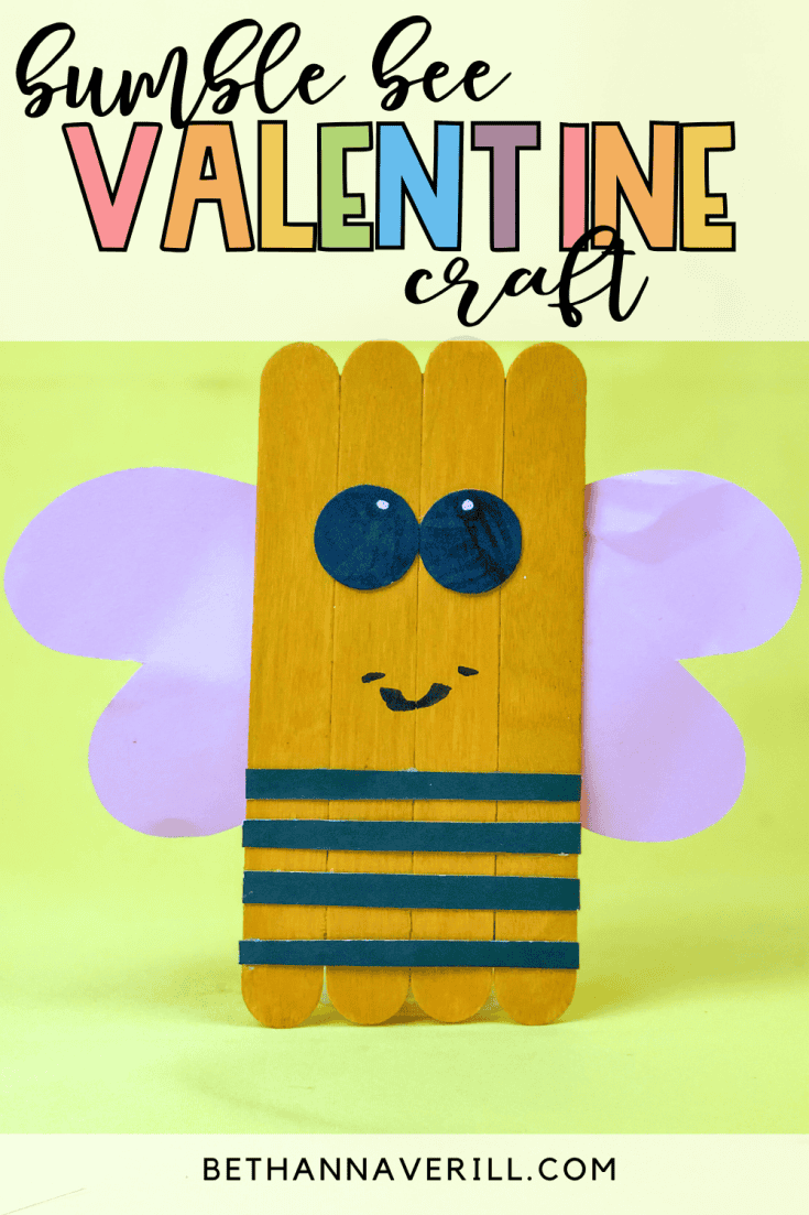 valentine's day bumble bee craft
